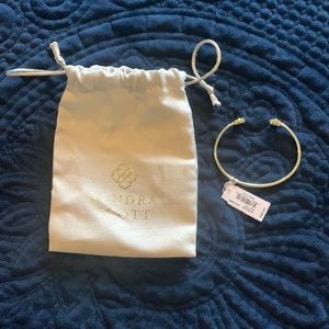 Kendra Scott pinch cuff gold metal bracelet